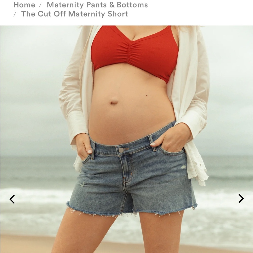 Hatch Maternity The Cut Off Maternity Short Size 28